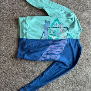 Wild Fable Two-Tone Graphic Sweater